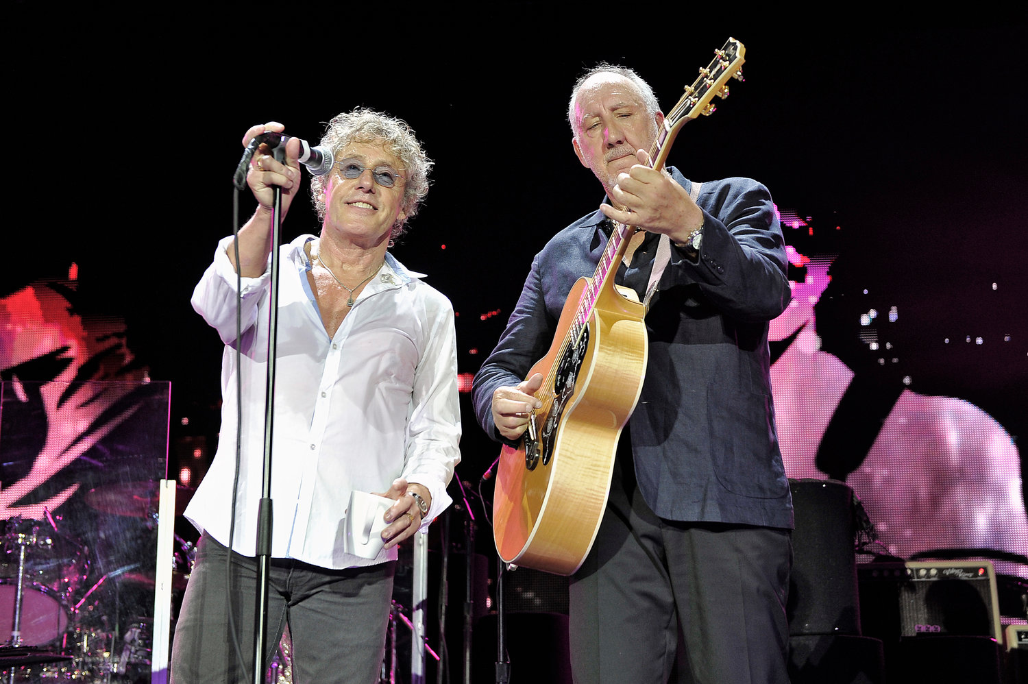 Roger Daltrey and Pete Townshend.